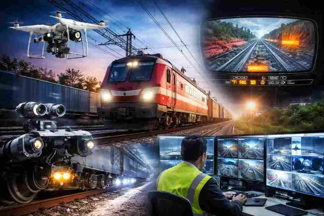Indian Railways Adopts AI, Drones and TRI-Netra System to Boost Safety and Track Monitoring