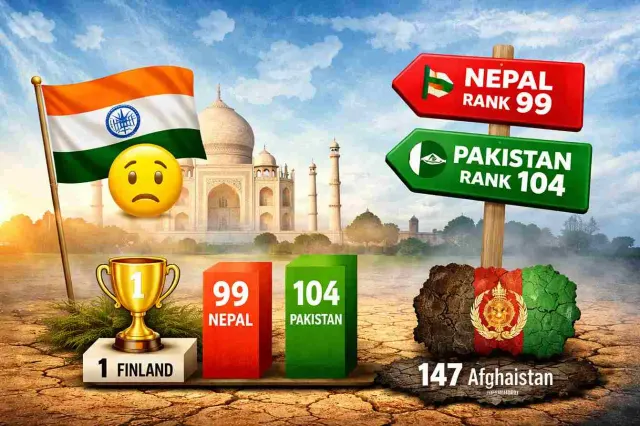 World Happiness Report 2026: India at 116th Rank, Behind Nepal and Pakistan