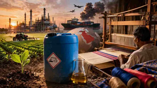 Middle East War Sparks Chemical Crisis: Why India’s Farms and Handloom Industry Are at Risk