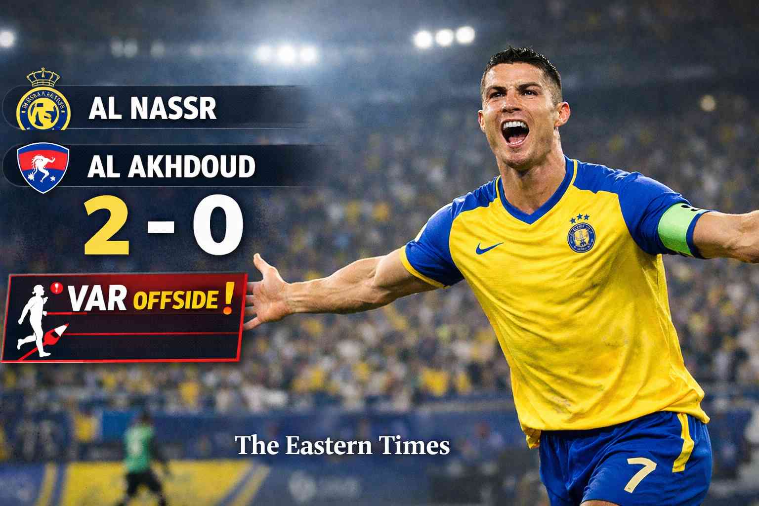Al Nassr vs Al Akhdoud: Ronaldo Brace Seals 2–0 Win as VAR Denies Hat-Trick