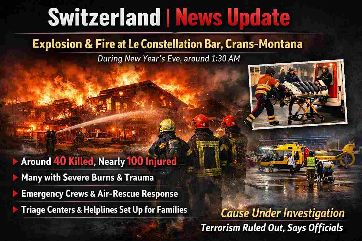 Deadly Explosion at Swiss Ski Resort Bar Claims Dozens of Lives During New Year Celebrations
