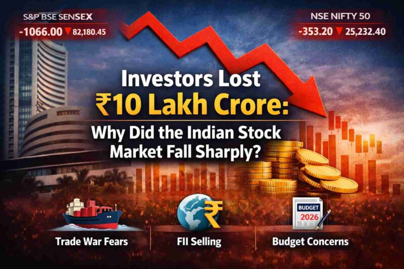 Investors Lost ₹10 Lakh Crore: Why Did the Indian Stock Market Fall Sharply?