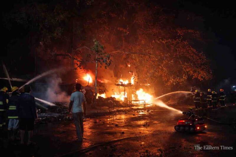 Massive Fire Destroys Over 50 Shops at Unit-1 Market in Bhubaneswar