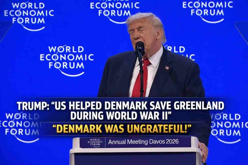 Trump Says US Helped Denmark Save Greenland During World War II, Calls Denmark Ungrateful