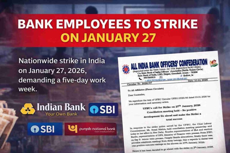 Bank Employees Announce Nationwide Strike on January 27