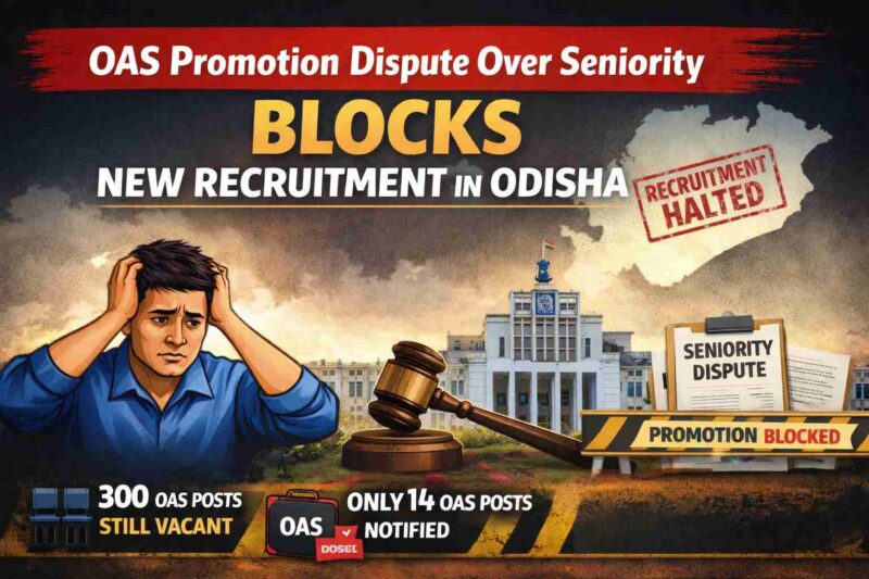 OAS Promotion Dispute Over Seniority Blocks New Recruitment in Odisha, Aspirants Frustrated