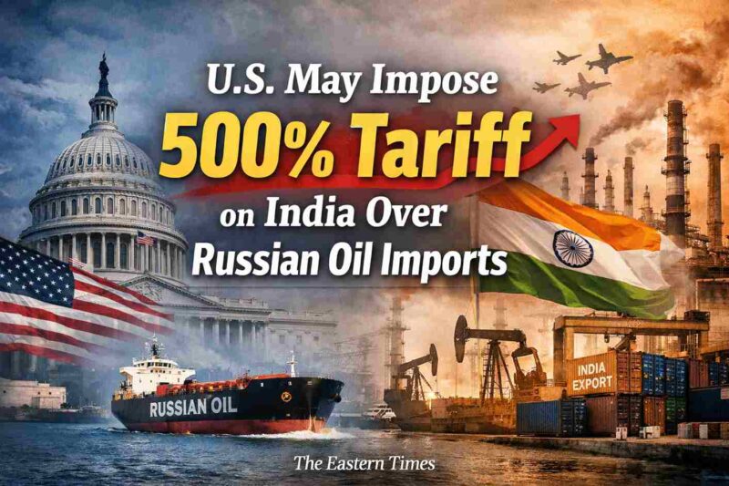 US May Impose 500% Tariff on India Over Russian Oil Imports