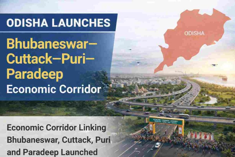 Economic Corridor Linking Bhubaneswar, Cuttack, Puri and Paradeep Launched