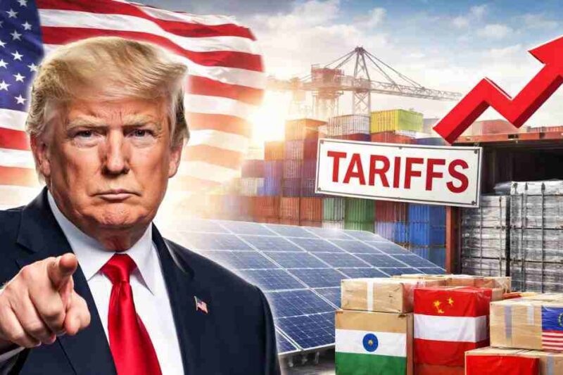 Trump Imposes Up to 126% new Tariff on Indian Solar Products Amid Trade Tensions